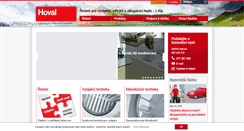 Desktop Screenshot of hoval.cz